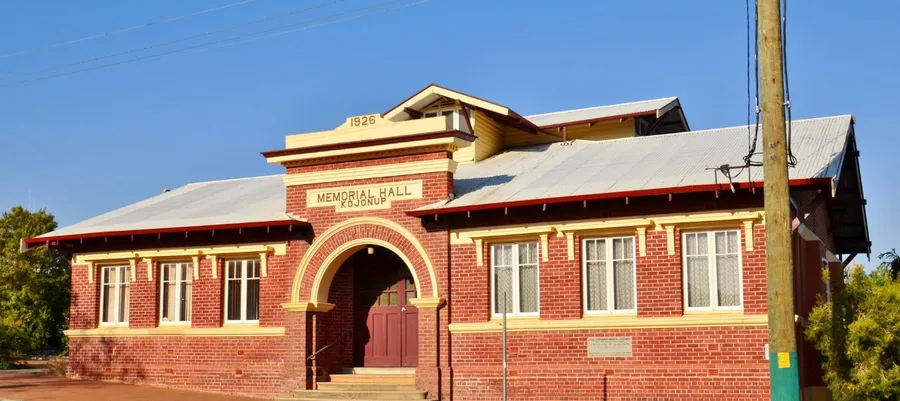 The 1926 Memorial Hall building in Kojonup
