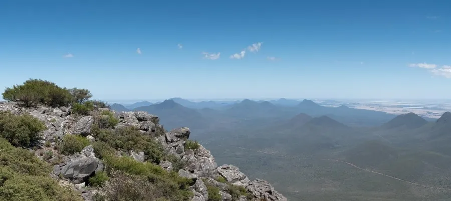 The Stirling Range on the horizon, southeast of Kojonup